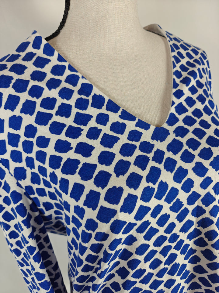 Womens Hobbs London Tunic Top Blue White Size L