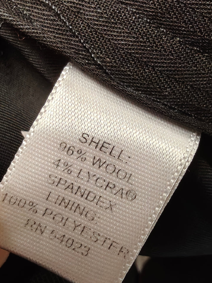 Womens Banana Republic Martin Fit Dress Pants Black Size 12L