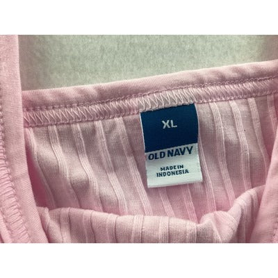 Old Navy Pink Ribbed Tank Top XL
