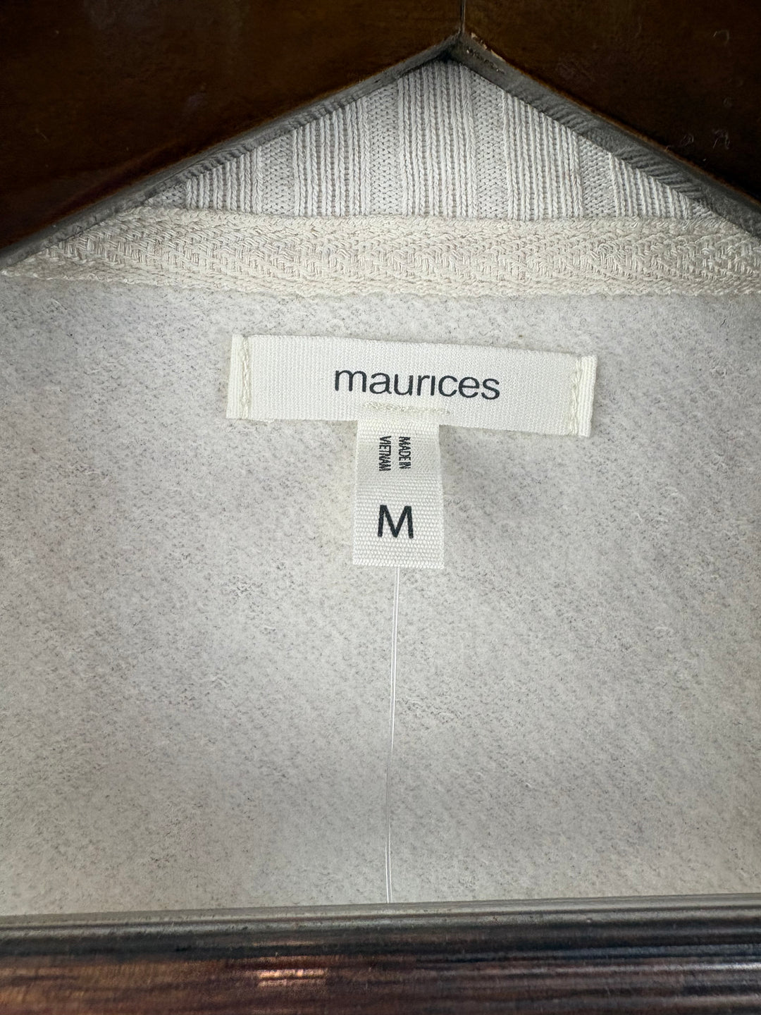 Women’s Maurices Medium Cream Crewneck w/ Multicolor Stripes