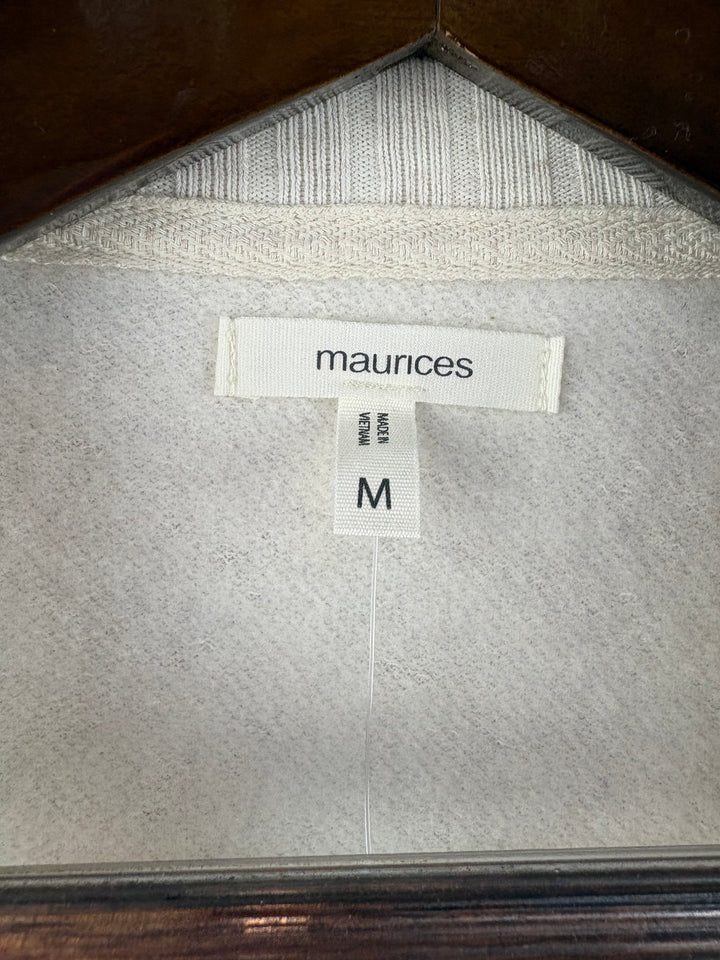 Women’s Maurices Medium Cream Crewneck w/ Multicolor Stripes