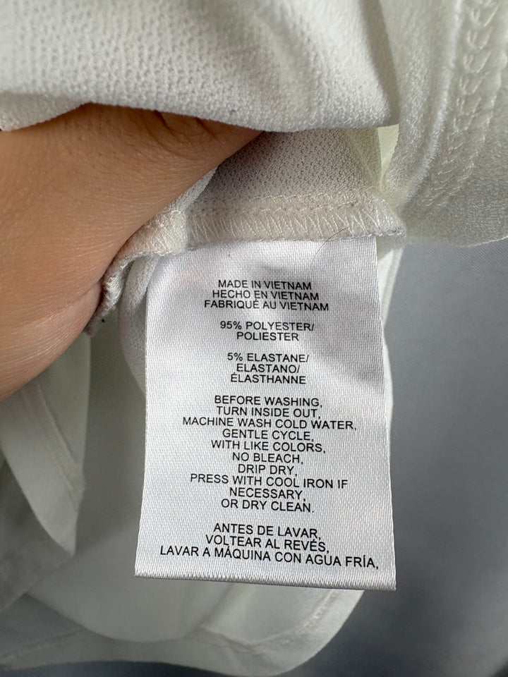 Women’s Jones New York Medium White Sleeveless Blouse