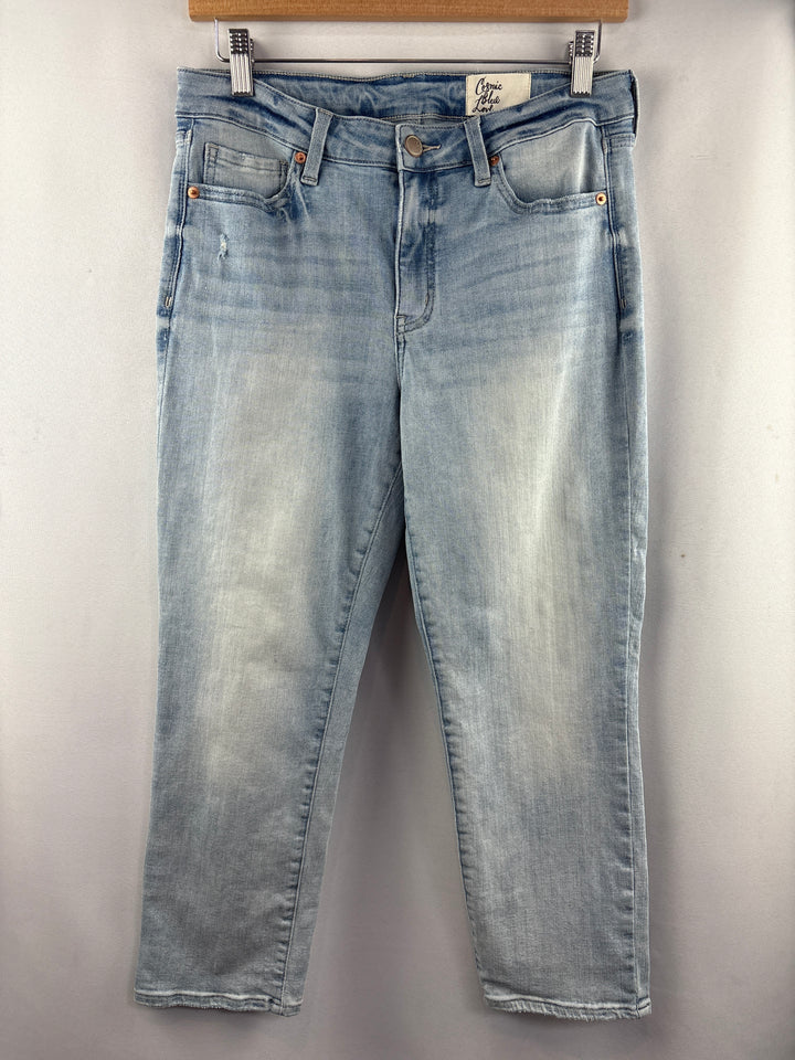 Women’s Cosmic Blue Love Size 30P Light Blue Straight Leg Jeans