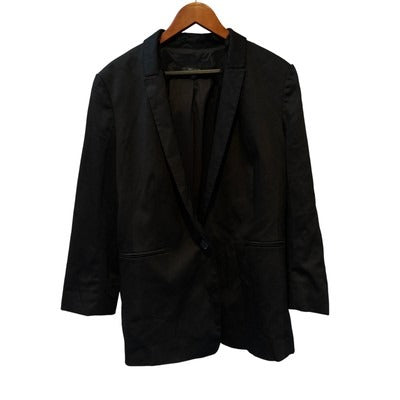 Women’s Ann Taylor Black Laced Blazer Coat Sz 18