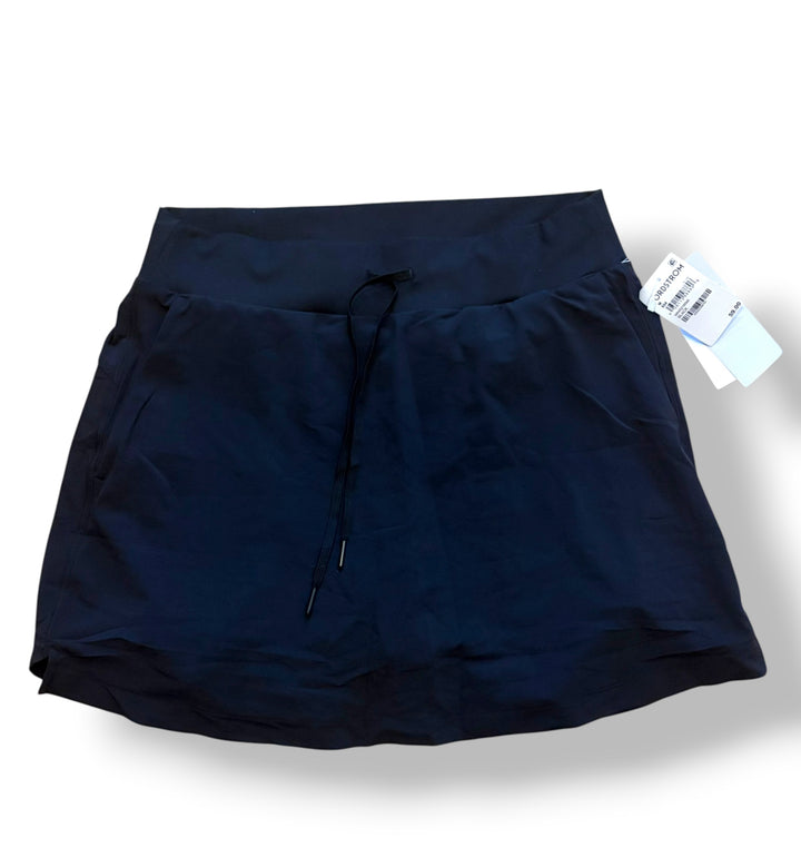 Black Athletic Skort Tennis Golf Running Skirt Built-In Shorts Size Medium NWT