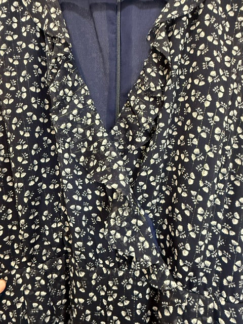Point Sur x J.Crew Floral Wide Leg Jumpsuit Sz14