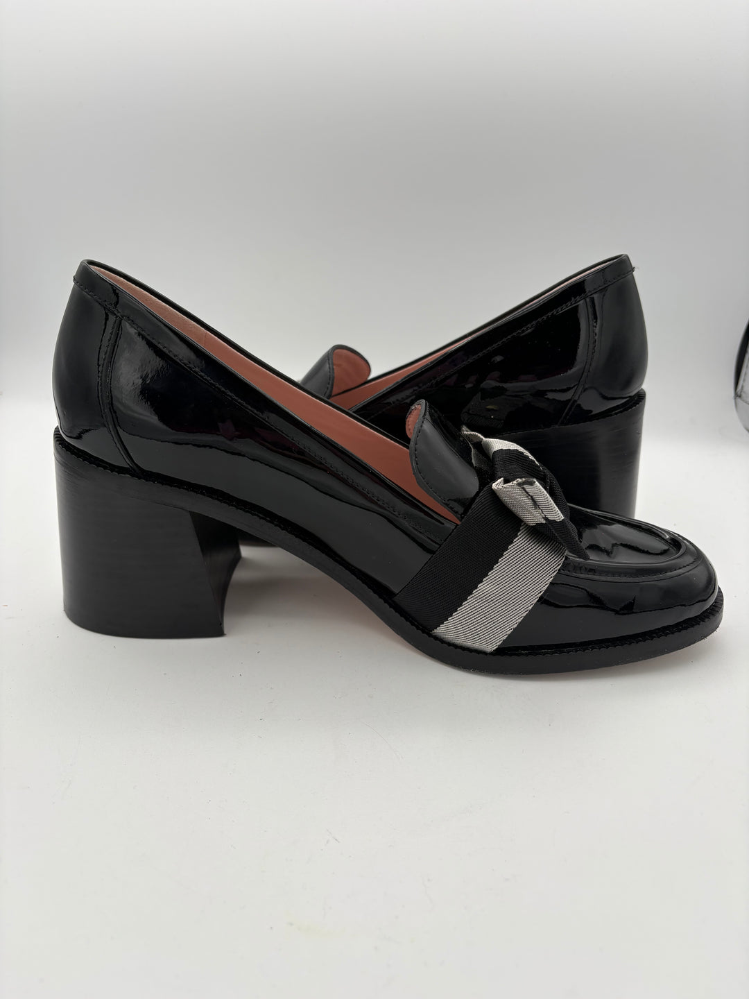 Women’s Kate Spade Size 10 Black Patent Leather Block Herls