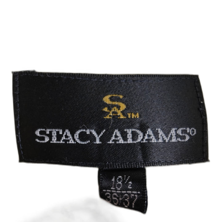 Stacy Adams Men's Ivory French Cuff Dress Shirt 18.5 36/37 Textured Formal Button Up