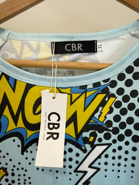 CBR Donut Print Pajama Set Lounge Shorts Sleepwear XL NWT