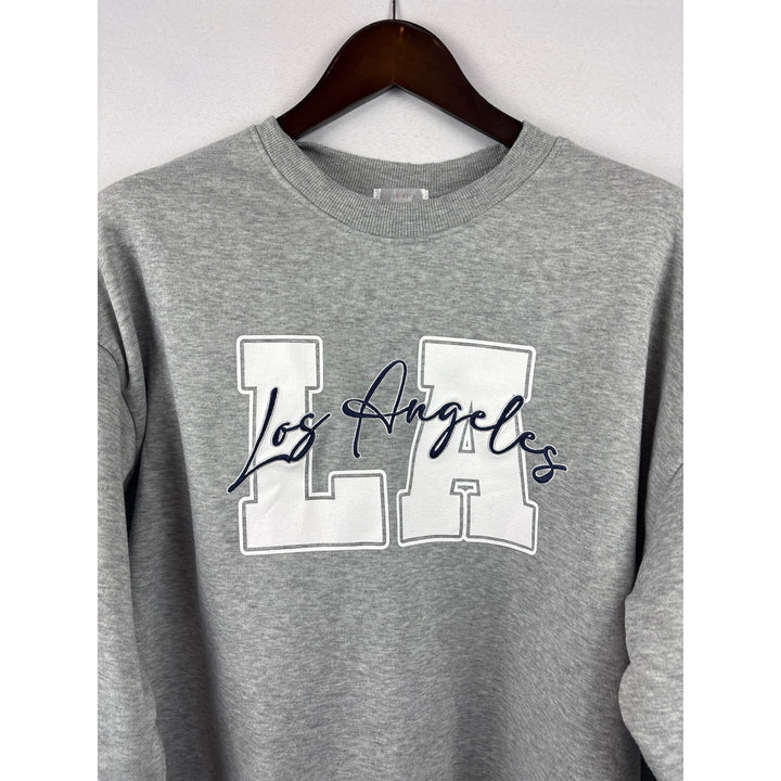 Women’s Range Kiss Large Grey Los Angeles Crewneck