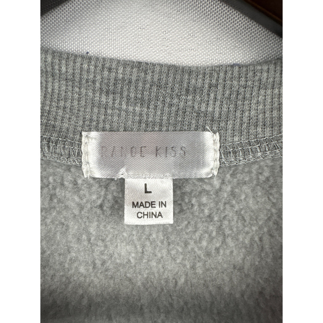 Women’s Range Kiss Large Grey Los Angeles Crewneck