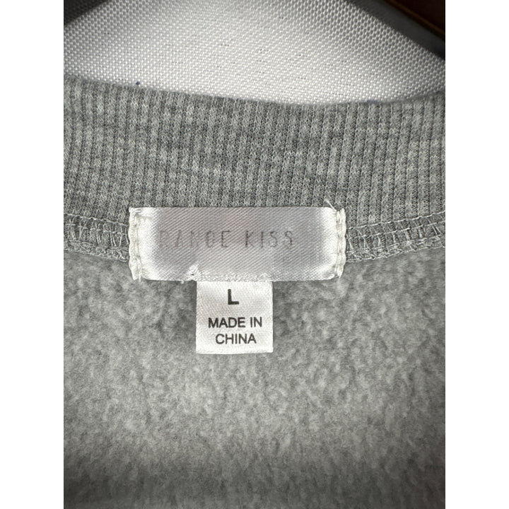 Women’s Range Kiss Large Grey Los Angeles Crewneck