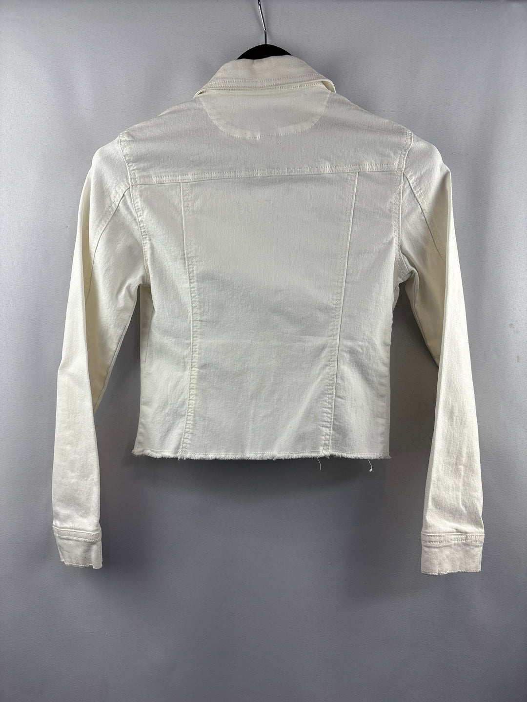 Women’s Wallflower Authentic Denim Small White Jean Jacket