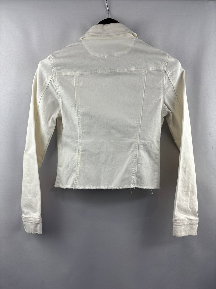 Women’s Wallflower Authentic Denim Small White Jean Jacket
