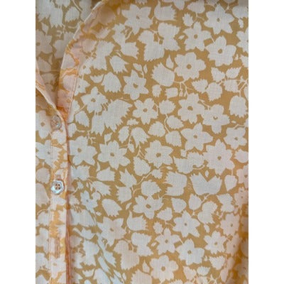 Women’s avenue Orange Floral Sleeveless Button up Tunic Sz 14/16