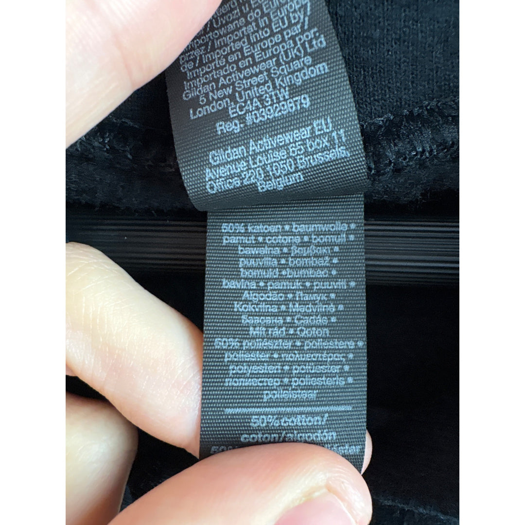 Women’s Gildan Size Large Black Feminist Hoodie.
