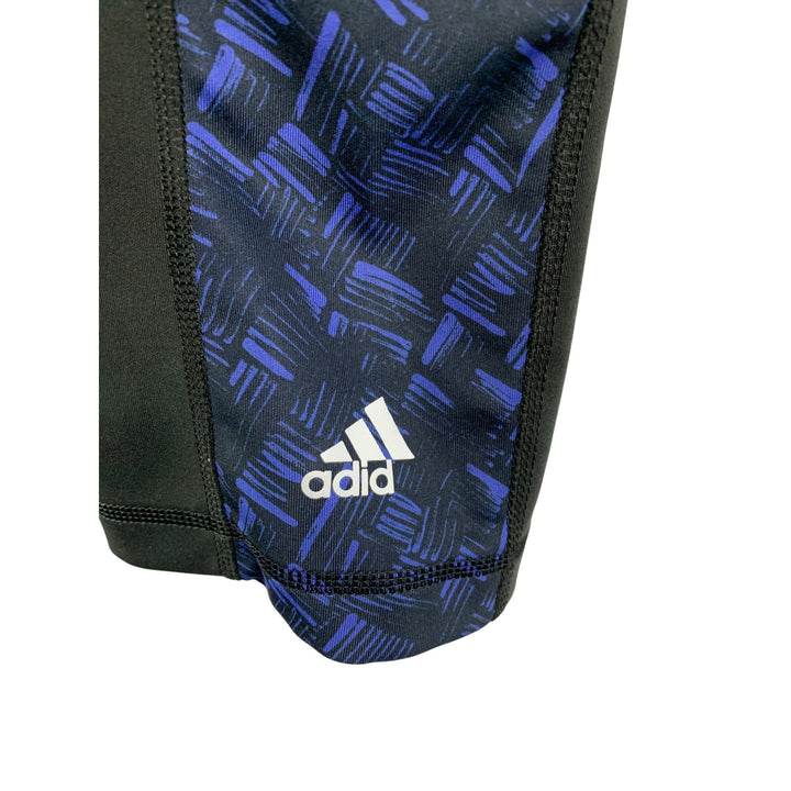 Adidas Womens Climalite Black & Blue Patterned Performance Capris - Size M