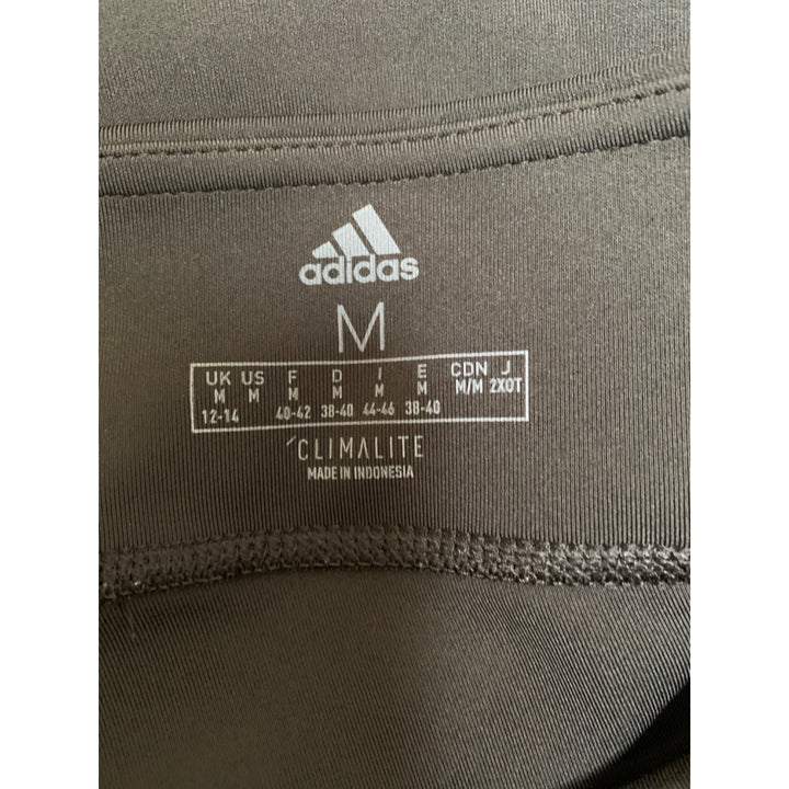 Adidas Womens Climalite Black & Blue Patterned Performance Capris - Size M