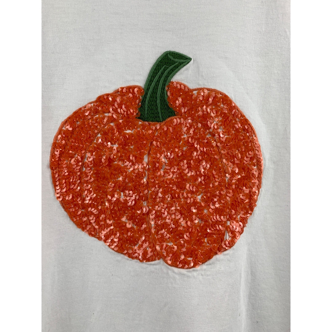 J.Crew Collector Tee With Sequined Pumpkin Print
