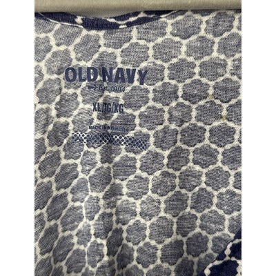 Women’s Old Navy Blue Floral Patterned Tank Top Sz XL
