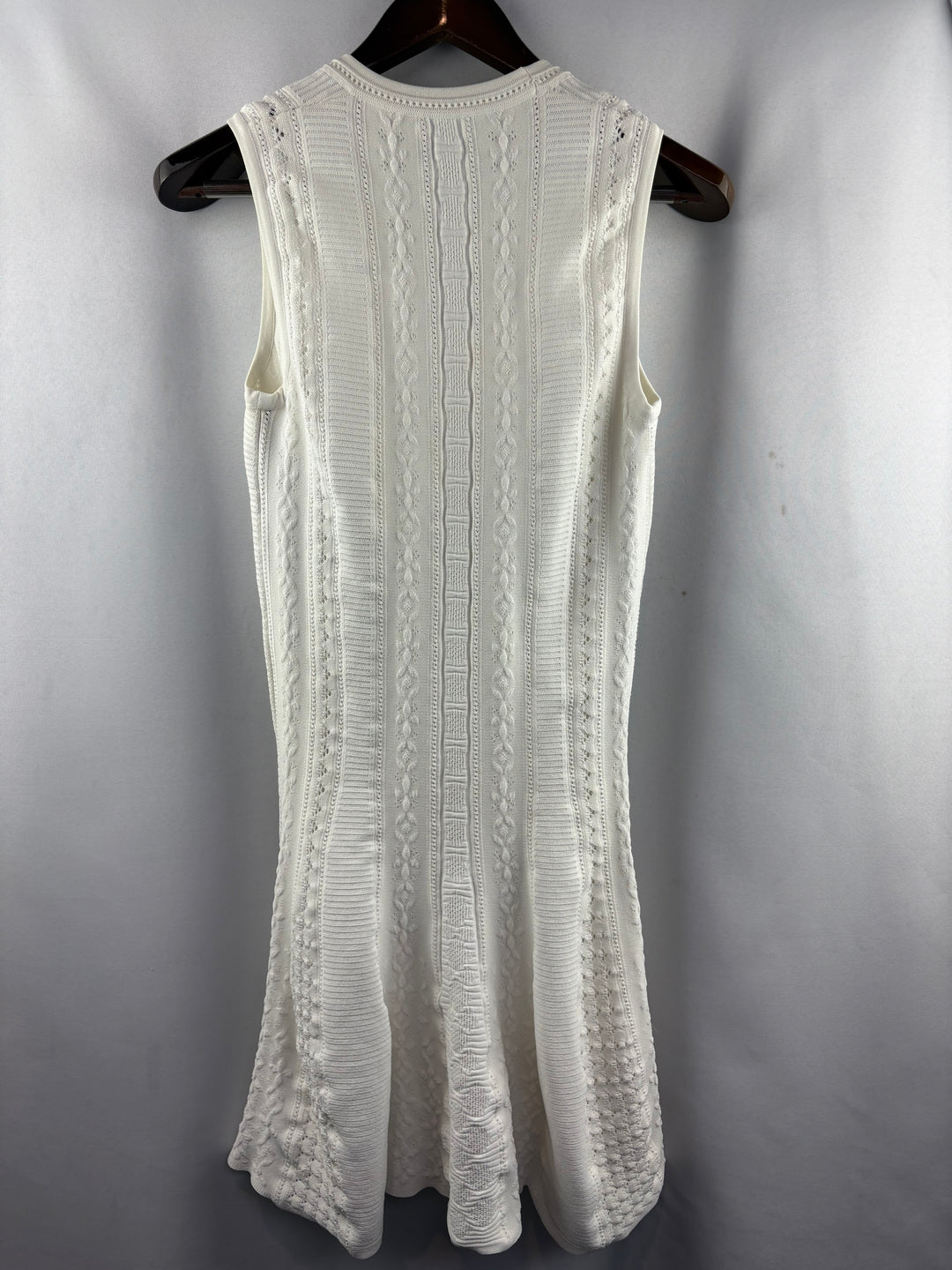 Women’s Roberto Cavalli Medium White Knit Sleeveless dress