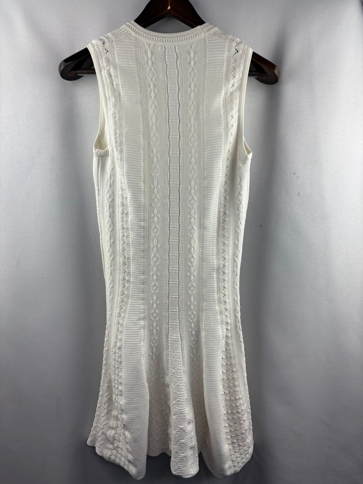 Women’s Roberto Cavalli Medium White Knit Sleeveless dress