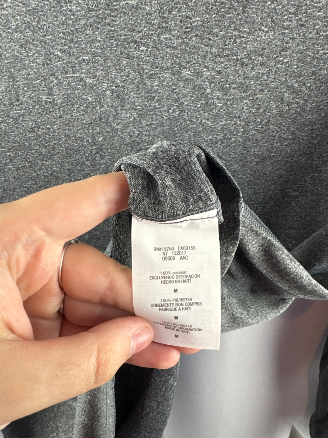 Women’s Hanes Sport Medium Heather Gray Long Sleeve