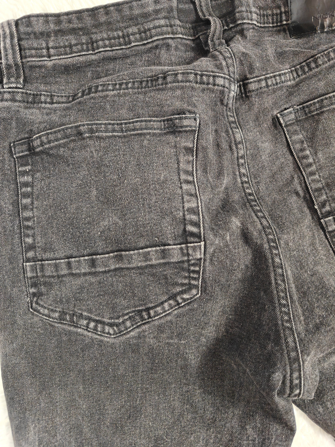 Mens Nickel &amp; Iron Slim Straight Jeans Black 32x30