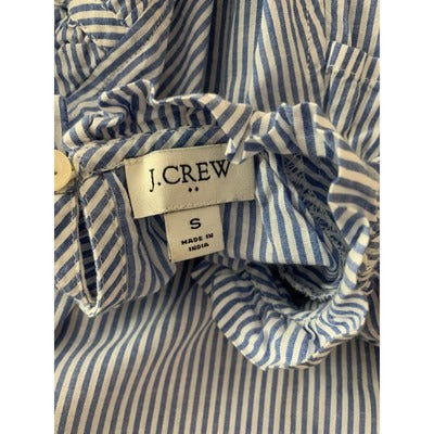Striped Ruffle Sleeve Blouse
