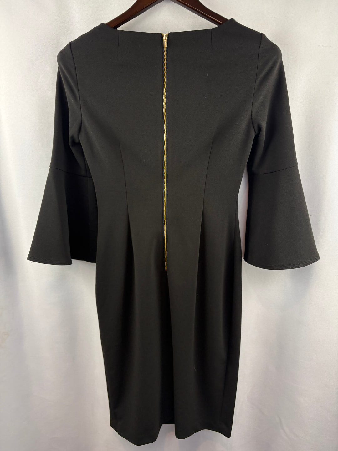 Women’s Calvin Klein Size 2 Black 3/4 Sleeve Work Dress