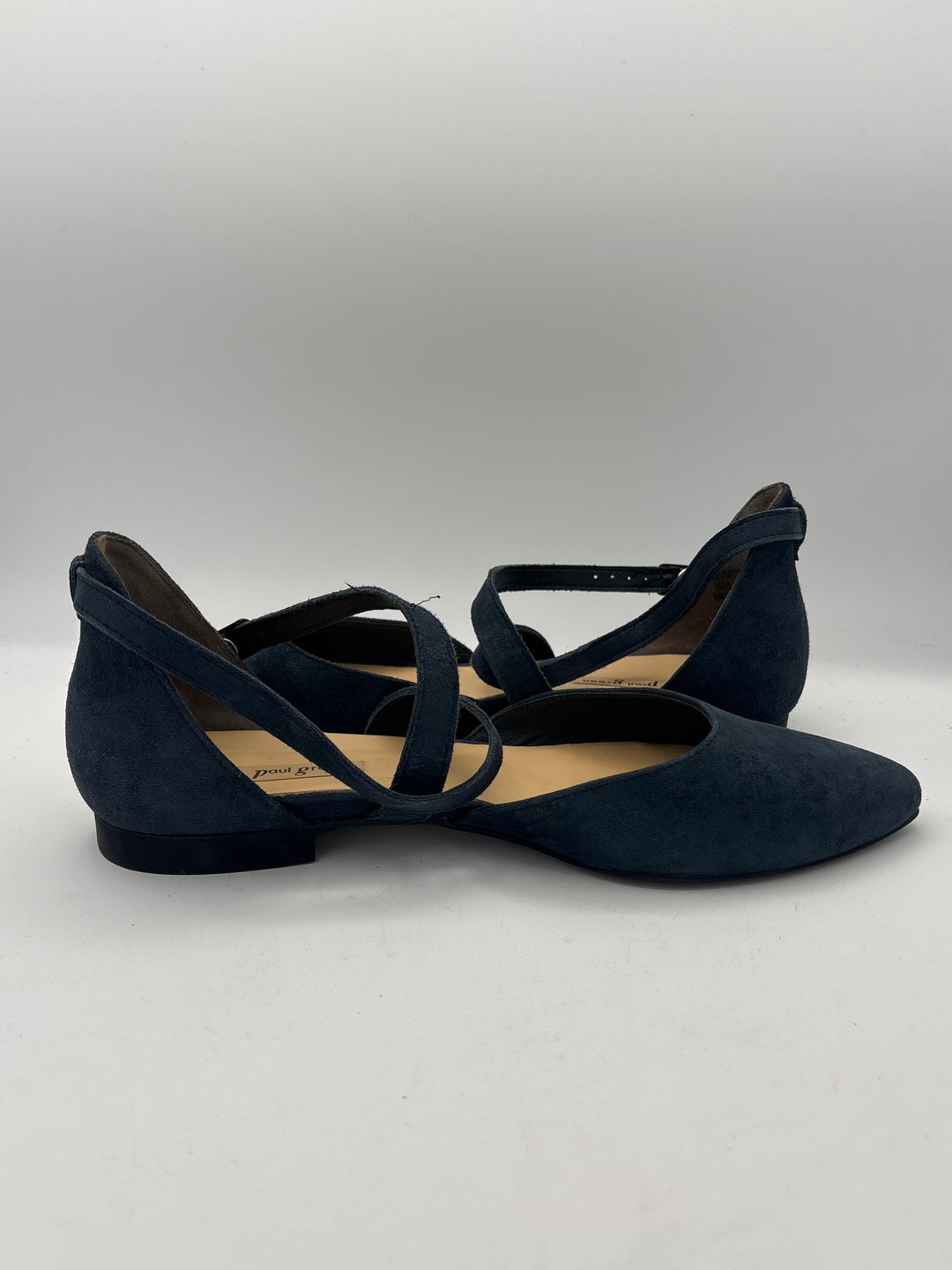 Women’s Paul Green Size 9 Navy Blue Suede Strappy Flats