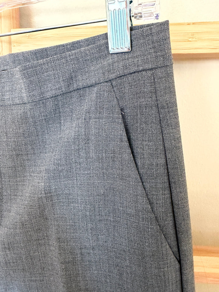 Club Monaco Gray Wool Blend Straight Leg Trousers Size 2