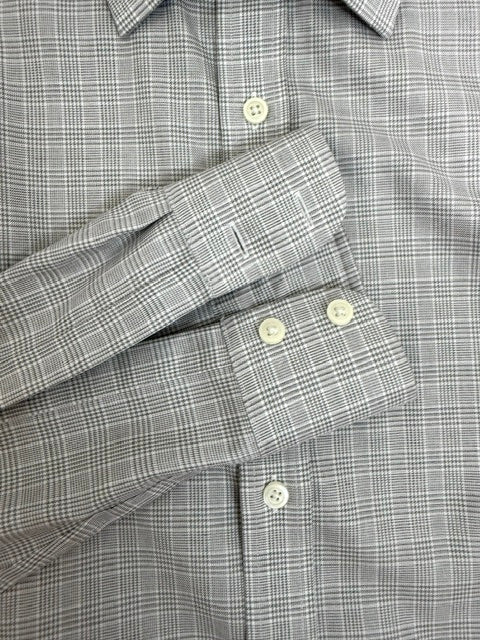 Charles Tyrwhitt Non‑Iron Slim Fit Windowpane Shirt SzL(16/34)