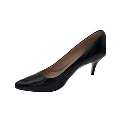 Women’s Ferragamo Shiny Black High Heels Sz 10 1/2B