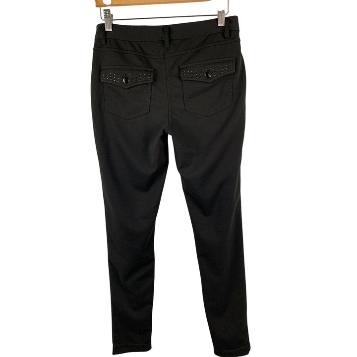 No Boundaries Womens Black Skinny Pants Size 9 Rayon & Spandex Blend Made In Vietnam