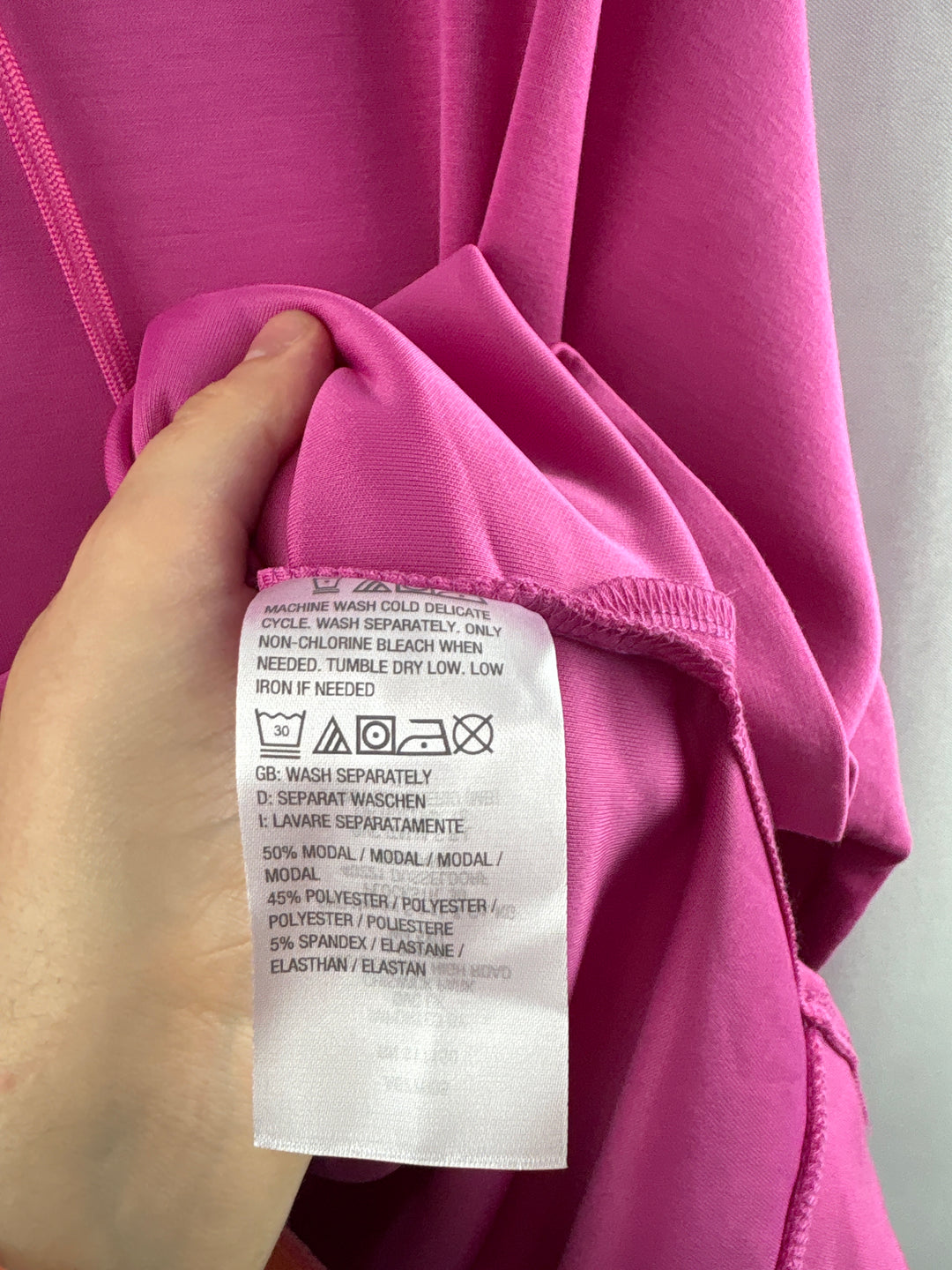 Women’s Belle Kim Gravel Size 1X Pink Hoodie