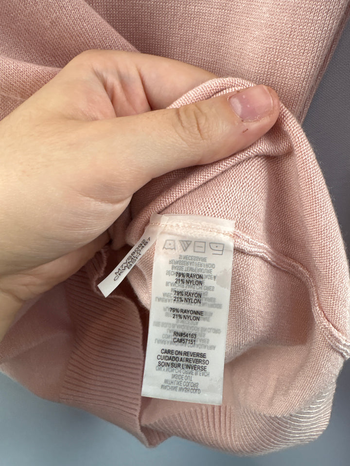Women’s Calvin Klein Small Millennial Pink Turtleneck Sweater