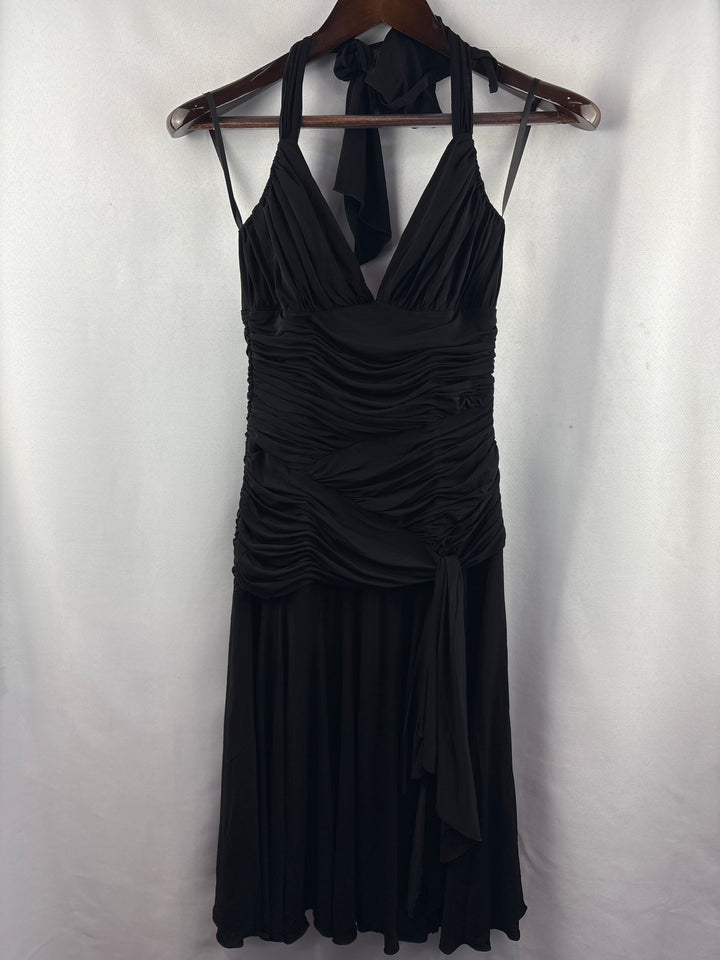 Women’s BCBG Maxazria Medium Black Halter Cocktail Dress