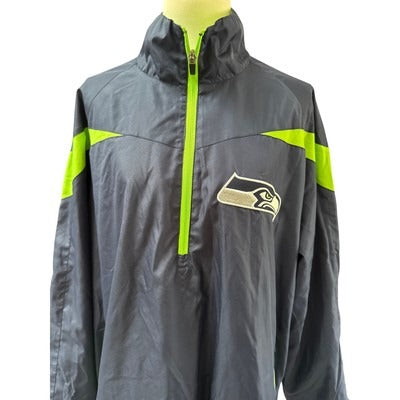 Women’s NFL Navy Blue Seahawks Windbreaker Sz XL