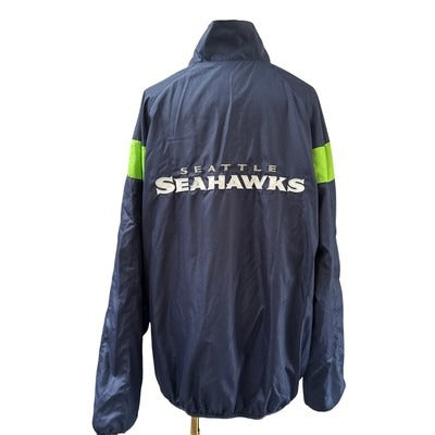 Women’s NFL Navy Blue Seahawks Windbreaker Sz XL