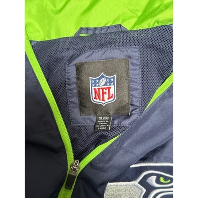 Women’s NFL Navy Blue Seahawks Windbreaker Sz XL