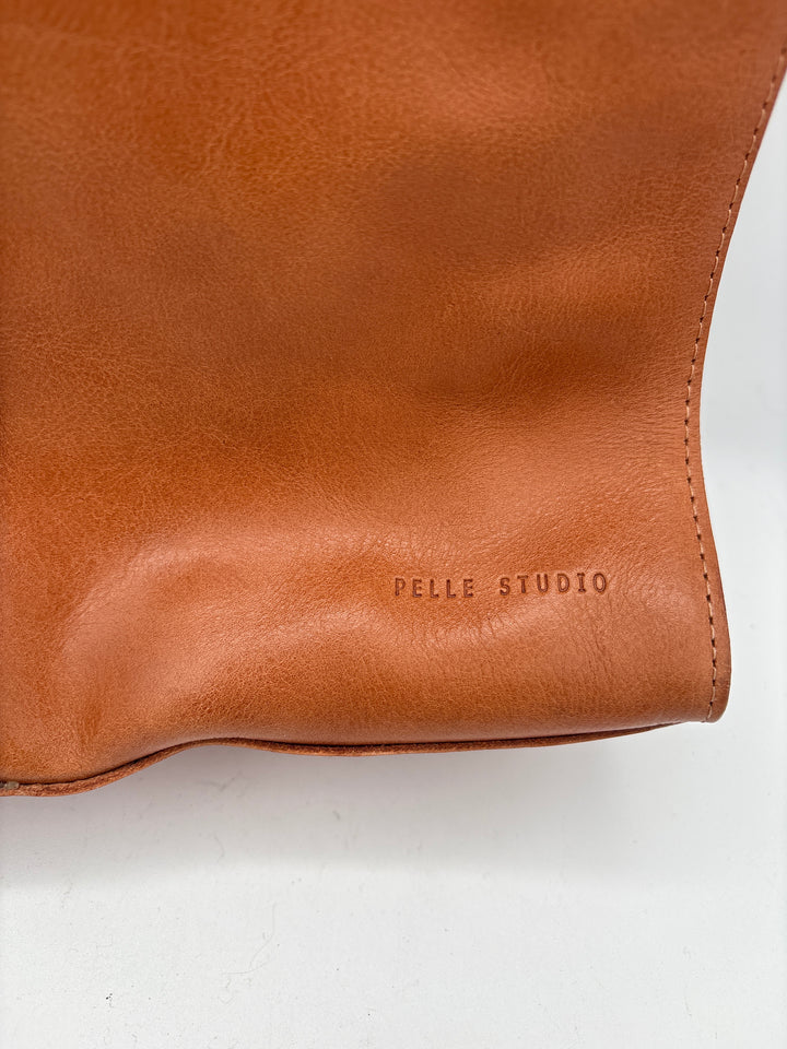 Women’s Pelle Studio Brown Leather Shoulder Purse