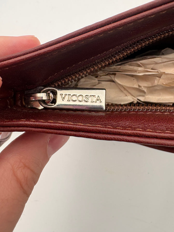 Women’s Vicosta Rust Red Leather Crossbody Purse