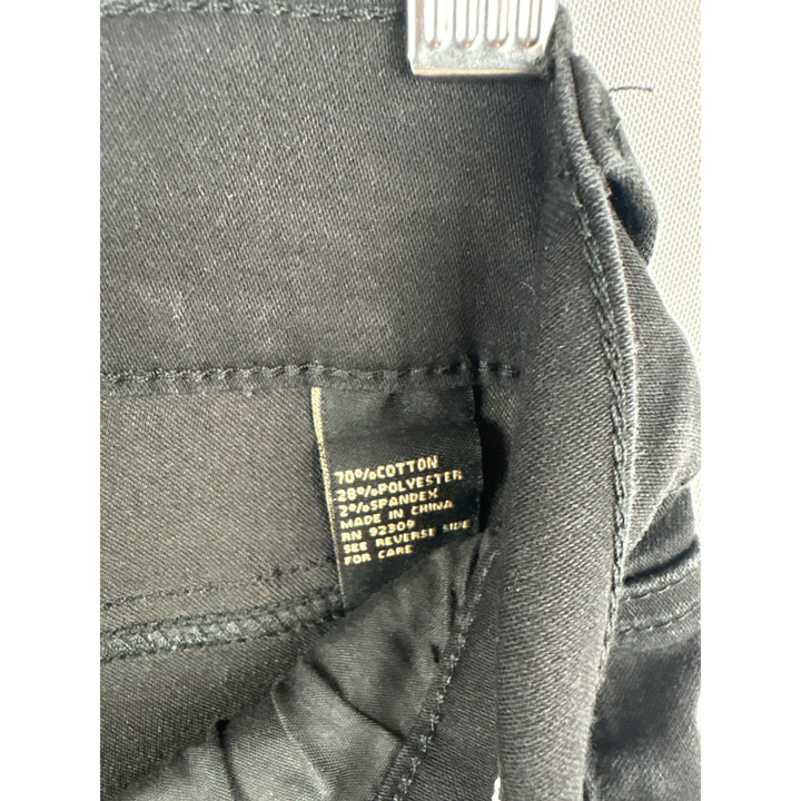 Diane Gilman DG2 Black Cotton Blend Straight Leg Jeans Size 2P