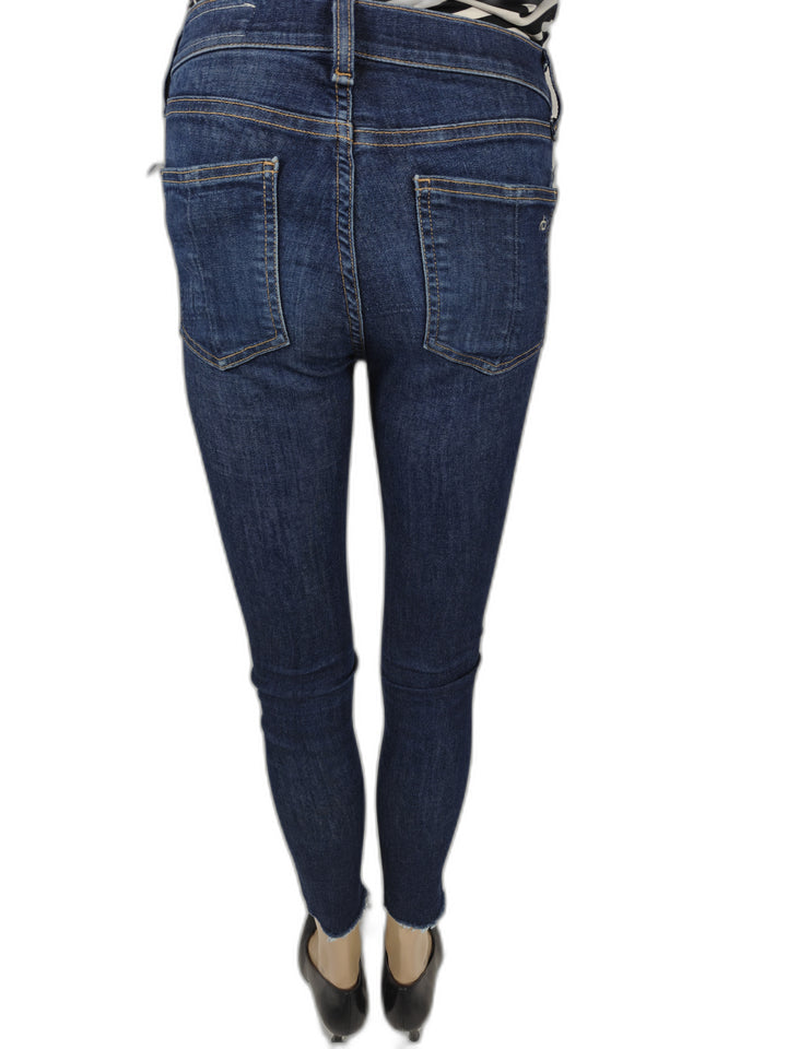 Womens Rag &amp; Bone Skinny Jeans Blue Size 24