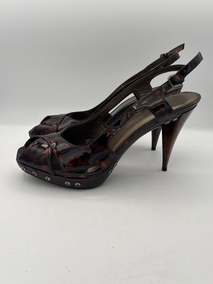 Women’s Stuart Weitzman Size 8.5 Brown Tortious Shell Pumps