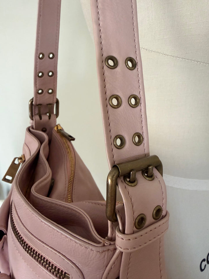 Marc Jacobs Collection Pink Leather Multi Pocket Shoulder Bag Y2K