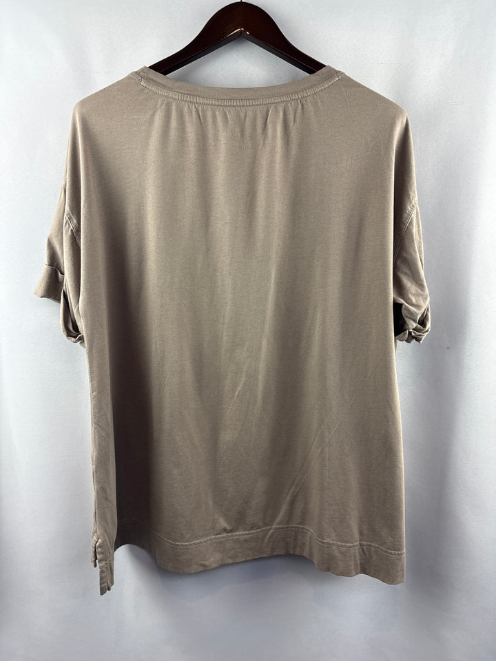 Women’s LOGO Principles XL Pale Brown Short Sleeve Shirt