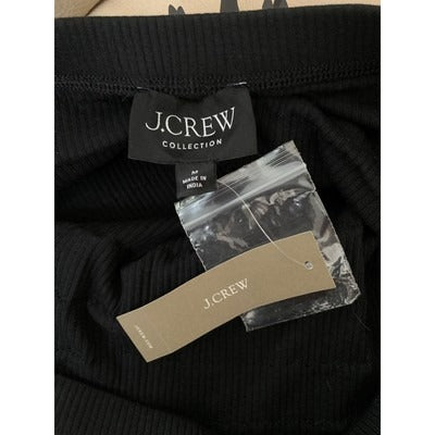 J.Crew Collection Black Fringe Midi Skirt Size M