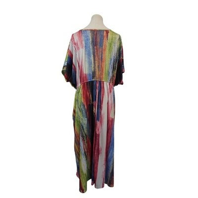 Women's CW Classics Multicolor VNeck Dress - Size 3X